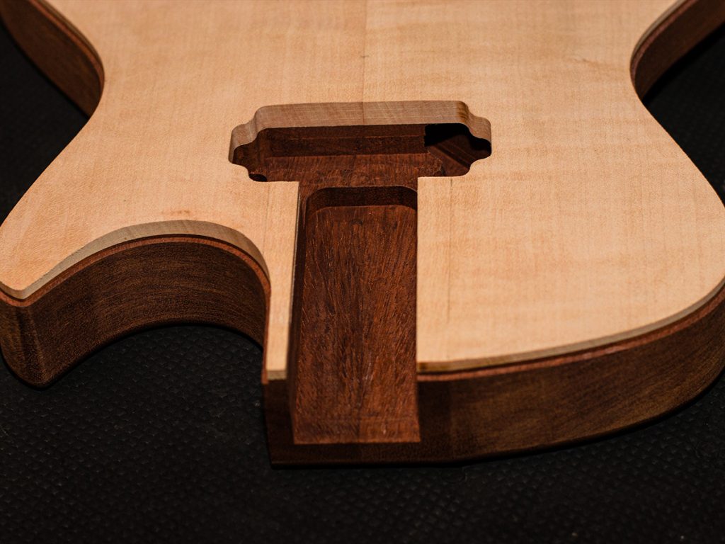 Long tenon neck joint - Fremediti Guitars